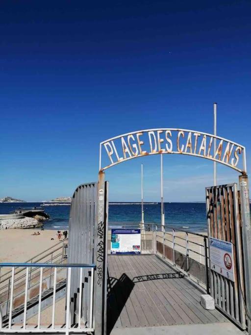 Magnifique Appartement T4, Plage Des Catalans Marseille Exterior photo